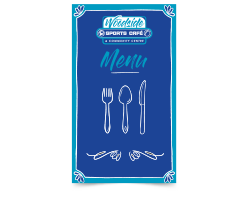 Woodside Sports Café Menu